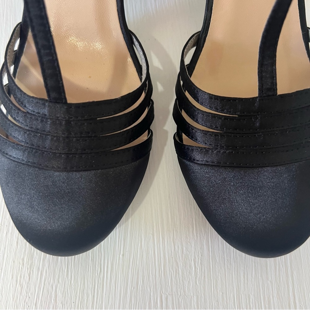 Ellie Black T-Strap Heels - Picture 12 of 13
